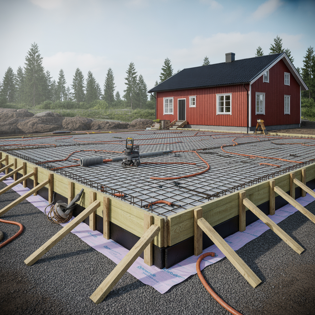 infor gjutning av betongplatta checklista for grundarbete
