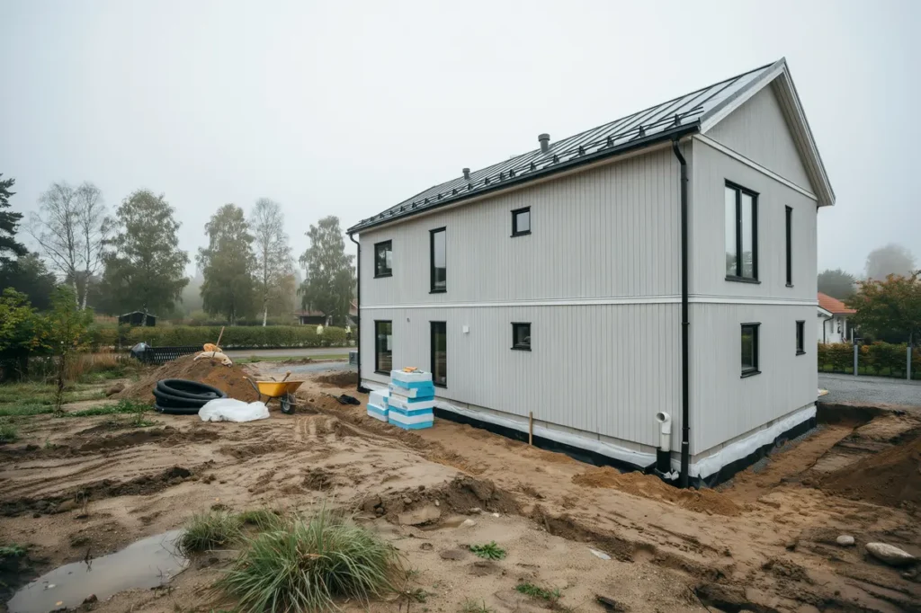 husdr nering och grundisolering vid villa i hyllie sk ne