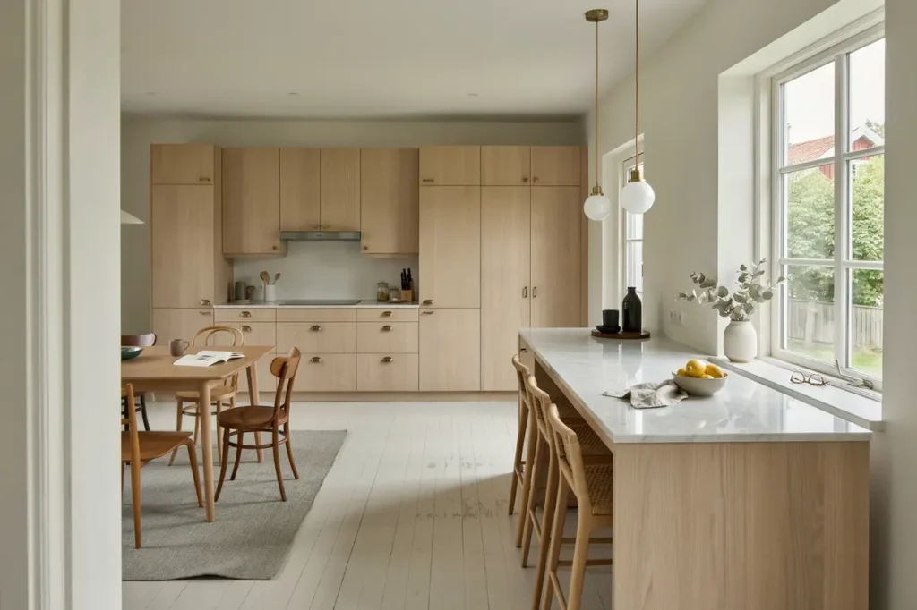 ombyggnad av k k och matplats i villa i bj rred